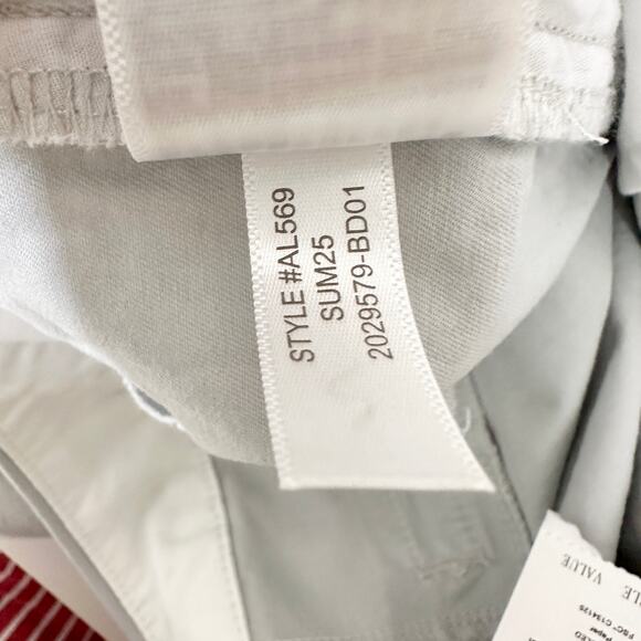 J.Crew 9" Frankie Bermuda Chino Short Cotton Mid Rise Oyster Grey US 12 NWT - Picture 12 of 12